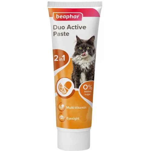 Мультивітамінна паста Beaphar Duo Active Pasta for Cats для здоров'я кішок, 100 г