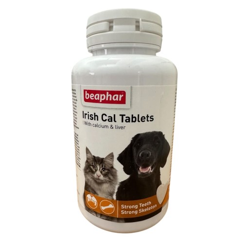 Beaphar Irish Cal Tablets – таблетки з кальцієм та фосфором для котів і собак