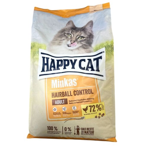 Happy Cat Minkas Hairball Control - корм для виведення шерсті у котів, 10 кг