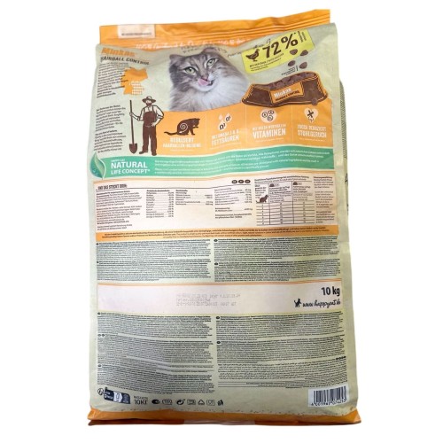 Happy Cat Minkas Hairball Control - корм для виведення шерсті у котів, 10 кг