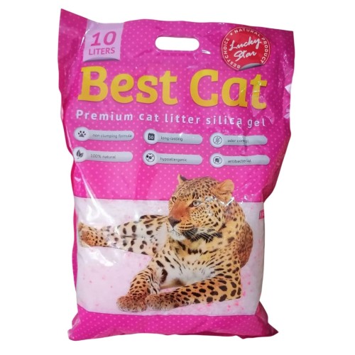 Наповнювач силікагелевий для котячого туалету Best Cat Purple Lawanda, 10 л