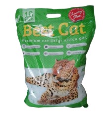 Наповнювач силікагелевий для котячого туалету Best Cat Green Apple, 10 л