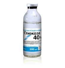 Глюкоза 40% (ДЛЯ ТВАРИН) розчин для ін'єкцій O.L.KAR, 200 мл