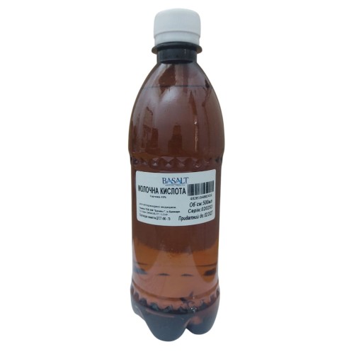 Молочна кислота 40% (ДЛЯ ТВАРИН) Basalt, 500 мл