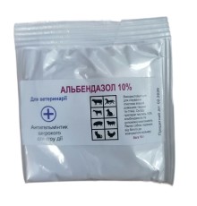 Альбендазол (ДЛЯ ТВАРИН) 10% антигельмінтик Зооветконтинент, порошок, 10 г