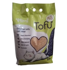 Наповнювач соєвий для котячого туалету MiMi CAT TOFU з ароматом персика, 12 л