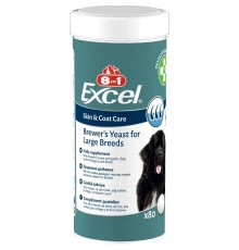 Пивні дріжджі 8in1 Excel Brewers Yeast Large Breed для собак великих порід, 80 таблеток
