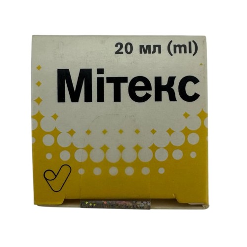 Мітекс краплі вушні для тварин, 20 мл