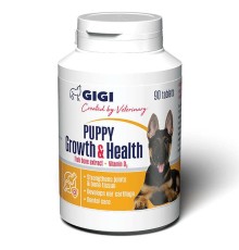 Вітамінно-мінеральна добавка Gigi Puppy Growth & Health для зміцнення кісткової та хрящової тканини у цуценят 90 таблеток