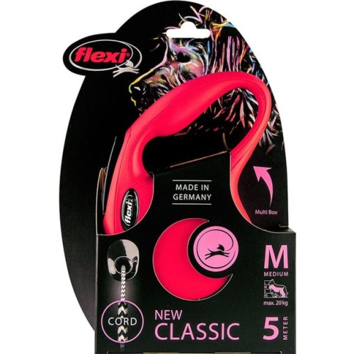 Повідець-рулетка Flexi New Classic M 5 м Червоний