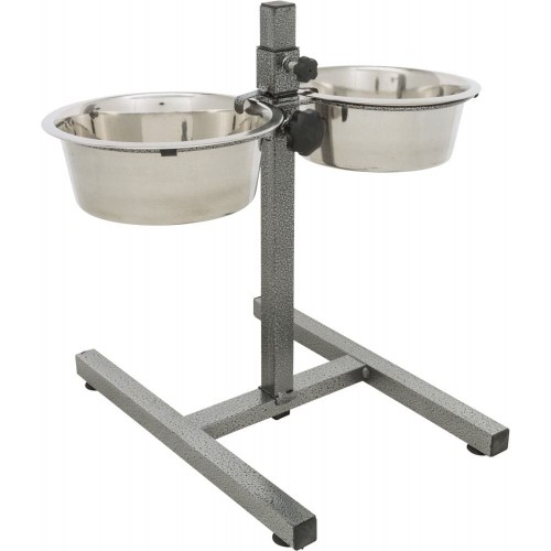 Стійка з мисками для собак Trixie 2,8 л + 2 миски/ø24см (висота 50 см)