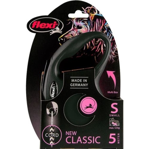 Повідець-рулетка Flexi New Classic M 5 м Чорний