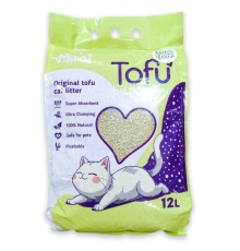 Наповнювач соєвий для котячого туалету MiMi CAT TOFU з ароматом зелений чай, 12 л