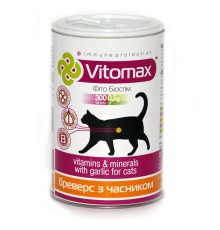 Вітаміни Vitomax Бреверс 200046 для кішок з пивними дріжджами з часником, 300 таблеток