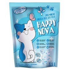 Наповнювач силікагелевий Happy Nova для котячих туалетів, 3.8 л