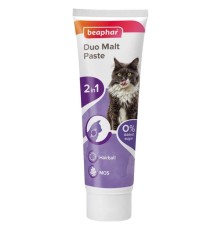 Мальт-Паста Beaphar Duo Malt-Paste для виведення шерсті зі шлунка, 100 г