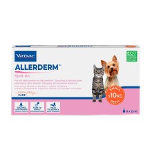 Аллердерм Спот-он Virbac Allerderm Spot-on капли для собак и кошек до 10 кг, 6 пипеток по 2 мл