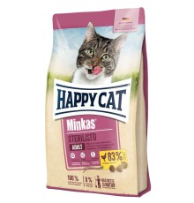 Сухий корм для стерилізованих котів Happy Cat Minkas Sterilised Gefl Повнораціонний з птицею, 1 кг (ваговий)