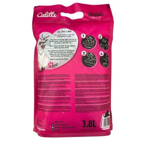 Наповнювач для котячого туалету Calitti Crystals Fresh blue силікагелевий Гірська свіжість blue, 3,8 л