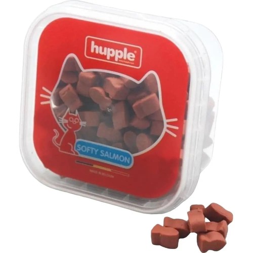 Ніжні ласощі для котів зі смаком лосося Hupple Softy salmon cat, 80 г