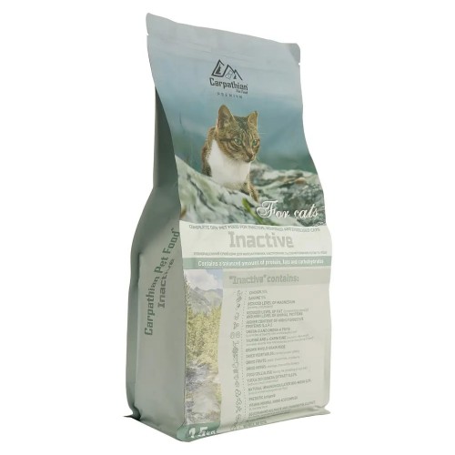 Сухий корм для кастрованих і стерилізованих котів Carpathian Pet Food Inactive з куркою і атлантичним палтусом для малоактивних, 1,5 кг