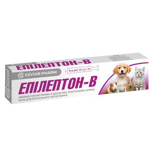 Епілептон-В паста протиепілептична для котів та собак, 15 мл