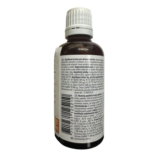 Beaphar Paganol Multi Vitamin - Вітаміни для зміцнення оперення у папуг, 50 мл