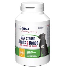 Вітамінно-мінеральний комплекс GiGi Max Strong Joints & Bones для зміцнення та відновлення суглобів у собак, 90 таблеток