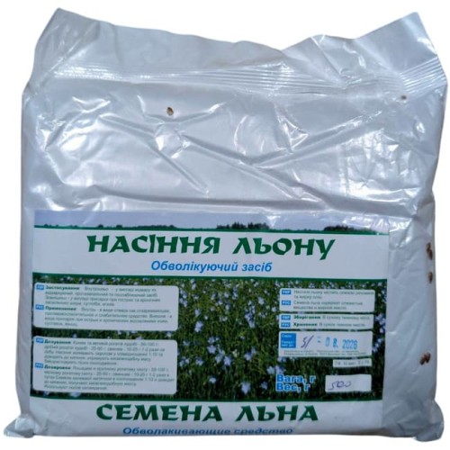 Кормова добавка Вдовиця насіння льону, 0,5 кг