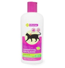 Фітошампунь-бальзам для котів Vitomax 11200 профілактичний, вітамінізований, 200 мл
