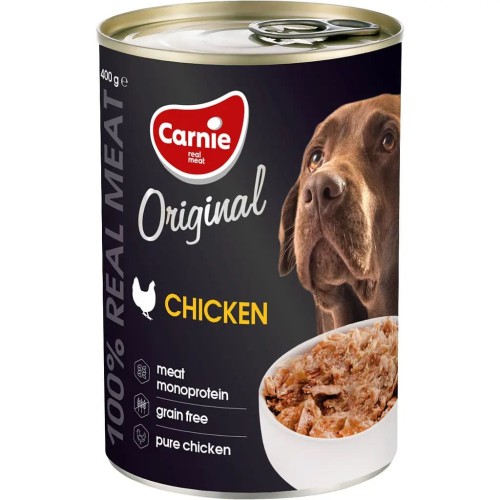 Вологий корм для собак Carnie Original Mono Protein Курка, 400 г