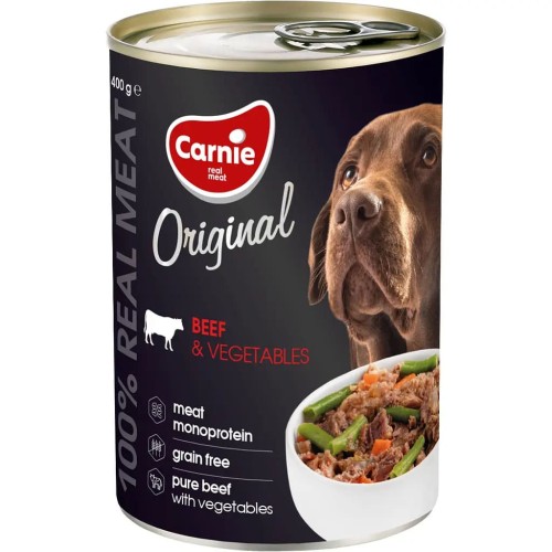 Вологий корм для собак Carnie Original Mono Protein Яловичина з овочами, 400 г