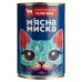 Вологий корм для котів М'ясна миска шматочки в соусі з телятиною, 415 г