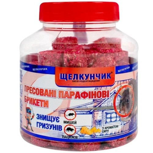 Щелкунчик банка брикети асорті від щурів та мишей, 320 г