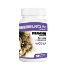 Бреверс Unicum Premium вітаміни для кішок з часником, 100 таблеток 50 г