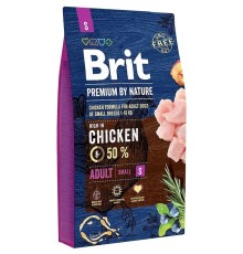 Сухий корм для собак дрібних порід вагою до 10 кг Brit Premium Dog Adult S з куркою, 8 кг