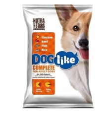 Сухий корм для собак усіх порід Nutra 5 Stars Dog Like Complete курка, телятина, риба та рис, 1 кг (ваговий)