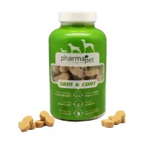Пищевая добавка Pharma Pet Skin & Coat 235 г, здоровье кожи и шерсти, для собак