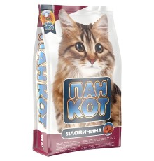 Сухий корм для котів Пан Кот Яловичина, 10 кг