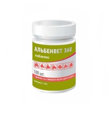 Альбенвет 360 (ДЛЯ ЖИВОТНЫХ) антигельминтик, 100 таблеток