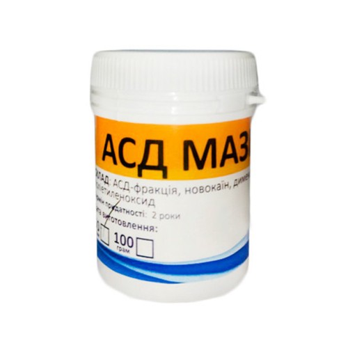 АСД (ДЛЯ ТВАРИН) мазь (АСД 3 фракція, димексид, новокаїн), 50 г