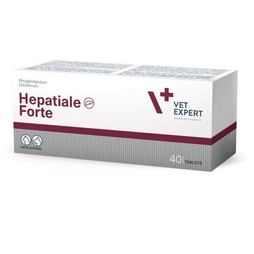 Гепатіалє форте VetExpert Hepatiale Forte для собак і кішок із захворюванням печінки, 40 таблеток