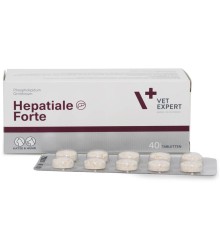 Гепатіалє форте VetExpert Hepatiale Forte для собак і кішок із захворюванням печінки, 40 таблеток