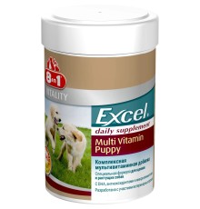 Мультивітамінний комплекс 8in1 Excel Multi Vit-Puppy для цуценят, 100 таблеток