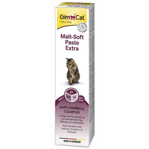 Мальт-Паста GimCat Malt-Soft Екстра для виведення шерсті, 100 г