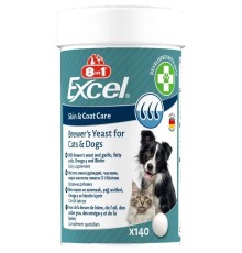 Пивні дріжджі 8in1 Excel Brewers Yeast для кішок і собак, 140 таблеток