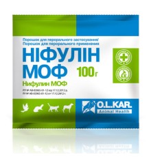 Ніфулін МОФ (ДЛЯ ТВАРИН) порошок для непродуктивних тварин, 100 г