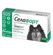 Селафорт краплі від бліх кліщів і гельмінтів для собак вагою 20-40 кг, 1 піпетка