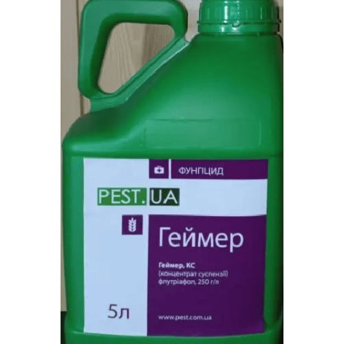 Фунгіцид Геймер (флутріафол, 250 г/л) - системний фунгіцид профілактичної та лікувальної дії для озимої пшениці, аналог Імпакту, PEST.UA, 5 л