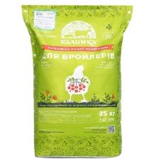 Комбікорм Калинка передстартовий для бройлерів 2400 (0-7 днів) 100% готовий корм 8211, 25 кг